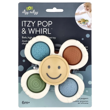itzy ritzy, Itzy Pop & Whirl™, игрушка для малышей от 6 месяцев, Smile, 1 шт.