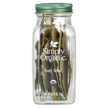Simply Organic, Лавровый лист, 4 г (0,14 унции)