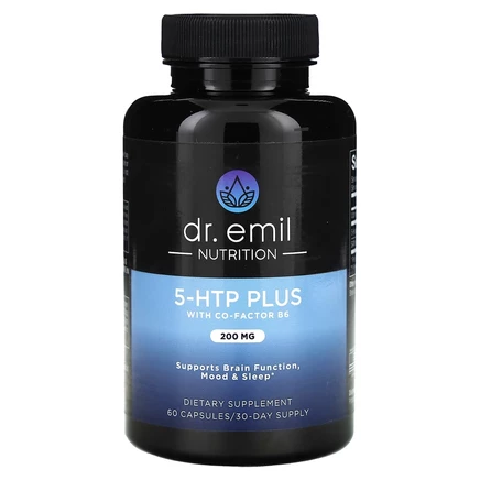 Dr. Emil Nutrition, 5-HTP Plus с кофактором B6, 60 капсул