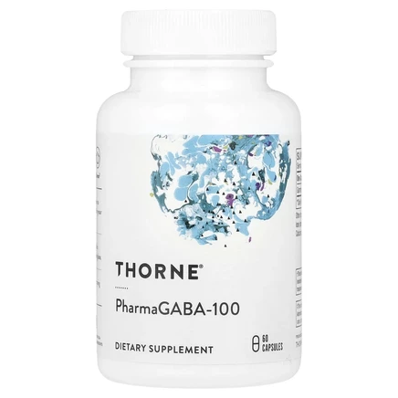 Thorne, PharmaGABA-100, 60 капсул