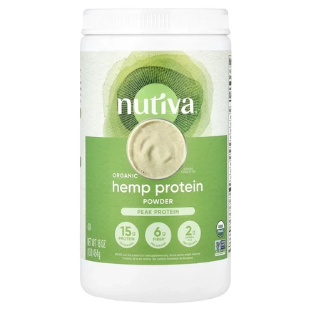 Nutiva, Протеин в порошке из органической конопли, 454 г (16 жидк. унций)