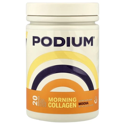 Podium Nutrition, утренний коллаген, со вкусом мокко, 324 г (11,43 унции)