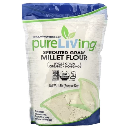 Мука Pure Living из органического пророщенного проса, 680 г