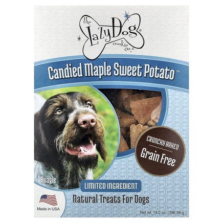 Lazy Dog Cookie, натуральные лакомства для собак, Candied Maple Sweet Potato™, 396,89 г (14 унций)