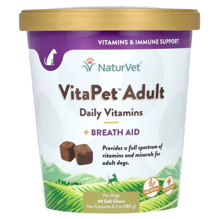 Витамины NaturVet VitaPet для взрослых собак, 60 шт.