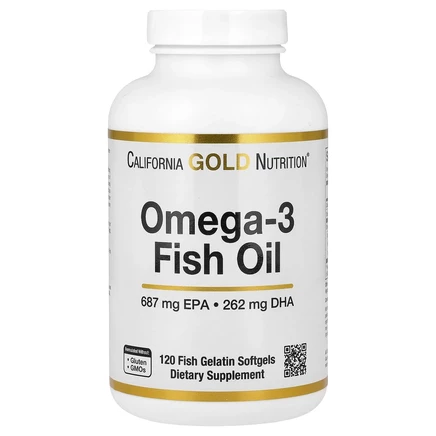 Lake Avenue Nutrition, рыбий жир с омега-3, 1250 мг, 120 капсул из рыбьего желатина