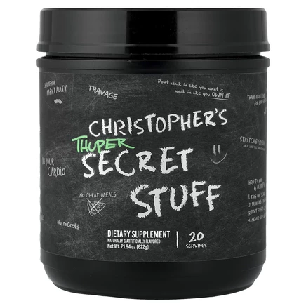 Raw Nutrition, Christopher's Tuper Secret Stuff, 622 г (21,94 унции)
