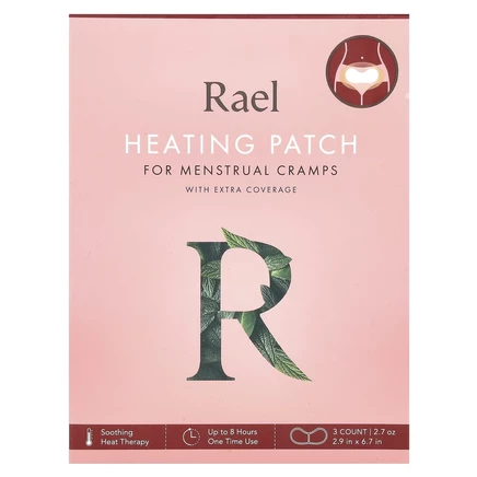 Rael, Согревающие пластыри при менструальных спазмах, 3 шт.