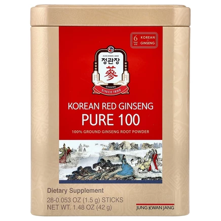 JungKwanJang, корейский красный женьшень, Pure 100, 28 пакетиков по 1,5 г (0,053 унции)