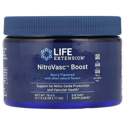 Life Extension, NitroVasc ™ Boost, ягодный, 78,6 г
