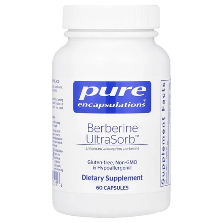 Берберин Pure Encapsulations UltraSorb, 550 мг, 60 капсул