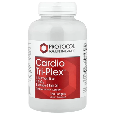 Protocol for Life Balance, Cardio Tri-Plex, 120 мягких таблеток