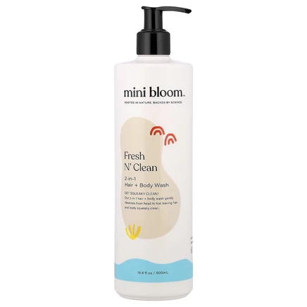 Mini Bloom, Fresh N' Clean, гель для душа 2 в 1, 500 мл (16,6 жидк. унции)