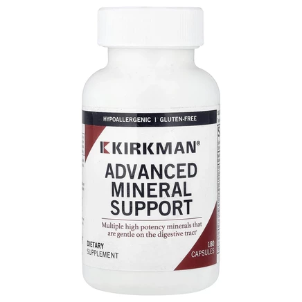 Kirkman Labs, Advanced Mineral Support, 180 капсул