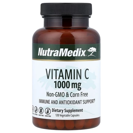 NutraMedix, Витамин C, 1000 мг, 120 растительных капсул