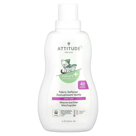ATTITUDE, Little Ones, кондиционер для белья, сладкая колыбельная, 40 порций, 1 л (33,8 жидк. Унции)