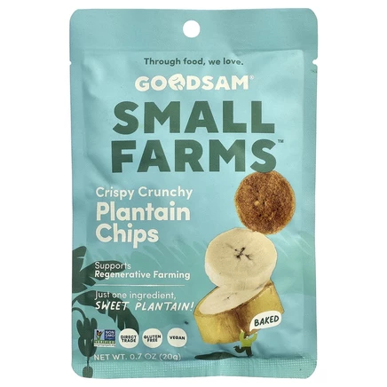 GoodSam PBC, хрустящие чипсы, подорожник, 20 г (0,7 унции)