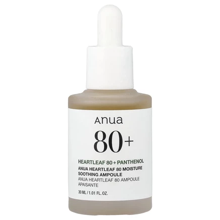 Anua, Heartleaf, 80% увлажняющая успокаивающая ампула, 30 мл (1,01 жидк. Унции)