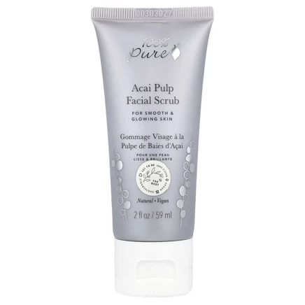 100PercentPure, Скраб для лица из мякоти асаи, 59 мл (2 жидк. Унции)