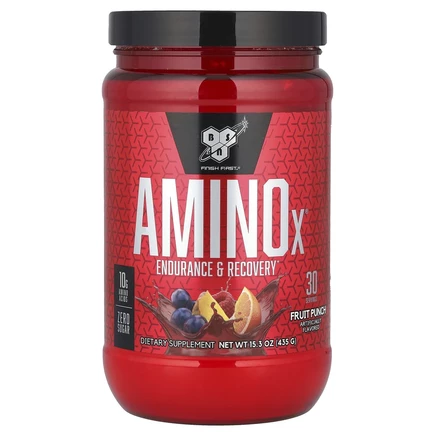BSN, AminoX, выносливость и восстановление, фруктовый пунш, 435 г (15,3 унции)