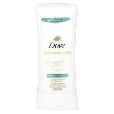 Dove, Advanced Care, дезодорант-антиперспирант, для чувствительной кожи, 74 г (2,6 унции)