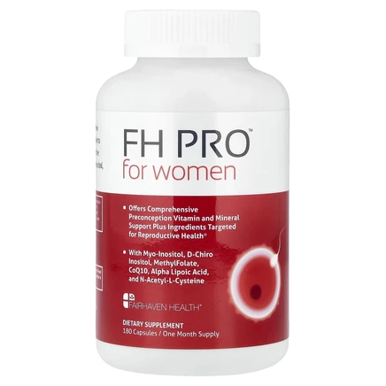 Fairhaven Health, FH Pro, мультивитаминный комплекс для женщин, 180 капсул
