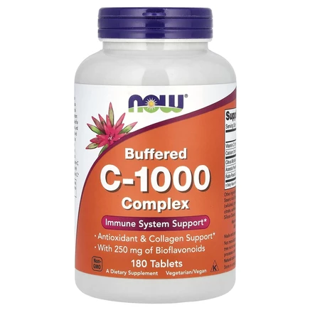 NOW Foods, комплекс буферизованного витамина C-1000, 180 таблеток
