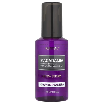 Kundal, Сыворотка для волос Macadamia Ultra, янтарная ваниль, 100 мл (3,38 жидк. Унции)