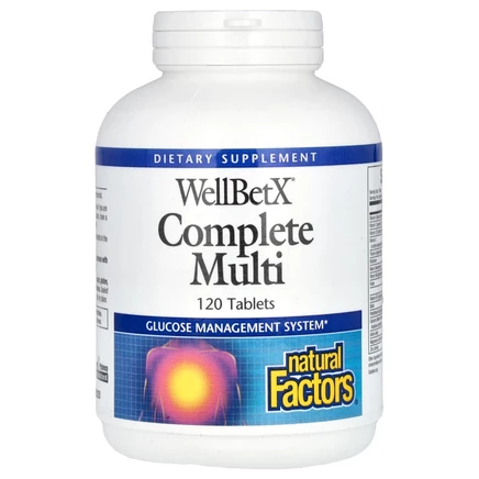 Natural Factors, WellBetX Complete Multi, 120 таблеток