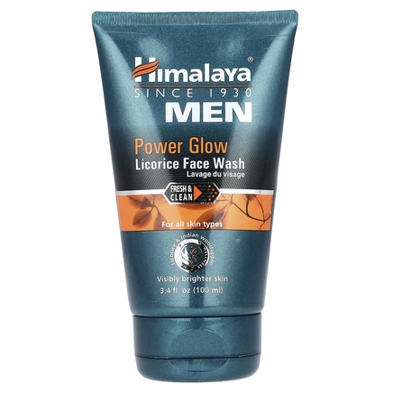 Himalaya, Для мужчин, Power Glow, гель для умывания с лакричником, 100 мл (3,4 жидк. Унции)