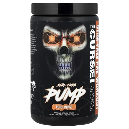 JNX Sports, Stim-Free Pump, перед тренировкой, персик и манго, 572 г (20,2 унции)