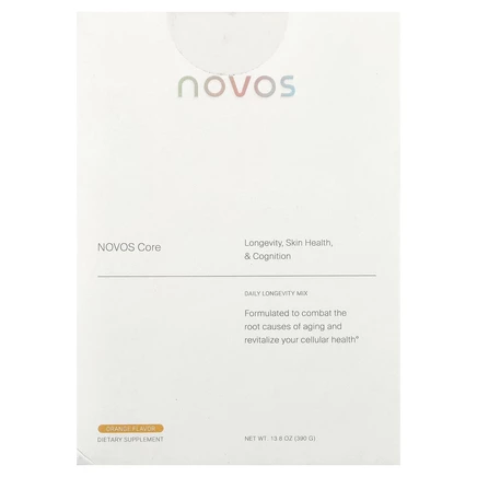 NOVOS, NovosCore, апельсин, 30 пакетиков, 13 г (0,46 унции) каждый
