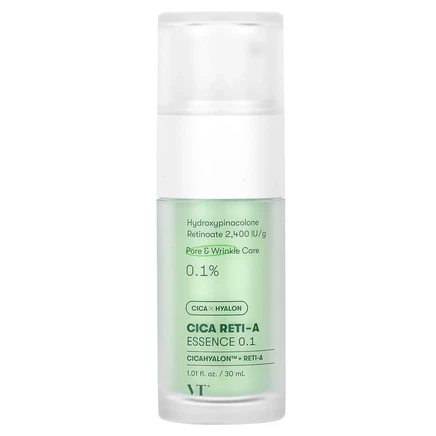 VT Cosmetics, Cica Reti-A Essence 0,1, 30 мл (1,01 жидк. Унции)