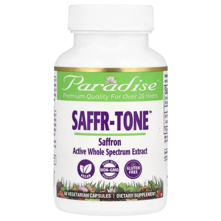 Paradise Herbs, Saffr-Tone, 60 вегетарианских капсул
