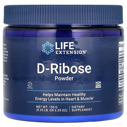 Life Extension, D-рибоза в порошке, 150 г (5,29 унции)
