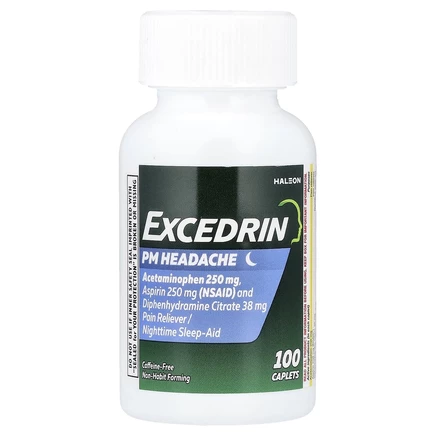 Excedrin, PM Headache, 100 капсул