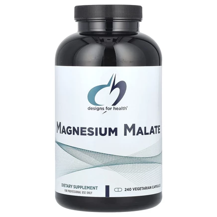 Designs For Health, Magnesium Malate, 240 Vegetarian Capsules