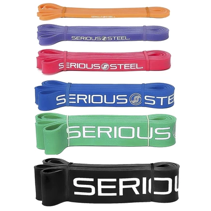Serious Steel Fitness, 32-дюймовый эспандер, полный набор, набор из 6 предметов