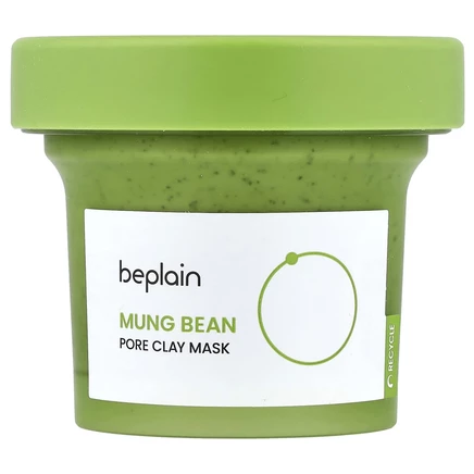 Beplain, Mung Bean, маска для красоты с глиной для пор, 120 мл (4,05 жидк. Унции)
