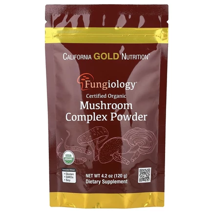 California Gold Nutrition, сертифицированный органический грибной комплекс в порошке, 120 г (4,2 унции)