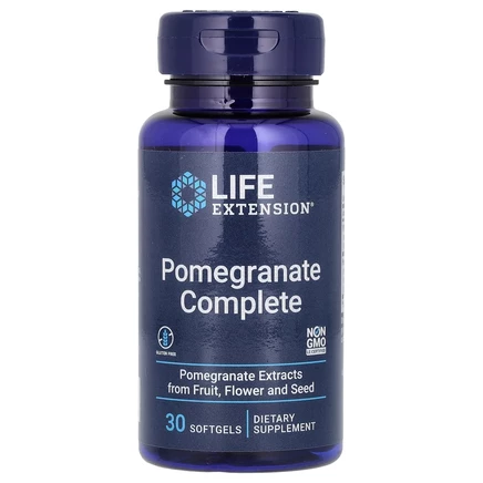 Life Extension, Pomegranate Complete, гранатовый комплекс, 30 капсул