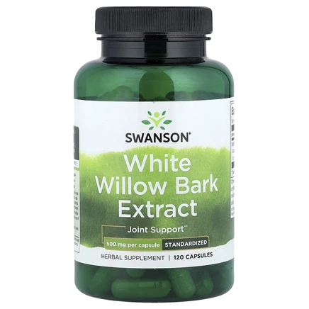 Swanson, Экстракт коры белой ивы, 500 мг, 120 капсул