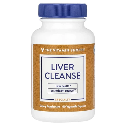 The Vitamin Shoppe, Liver Cleanse, средство для очищения печени, 60 растительных капсул