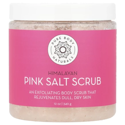 Pure Body Naturals, скраб с гималайской розовой солью, 340 г (12 унций)