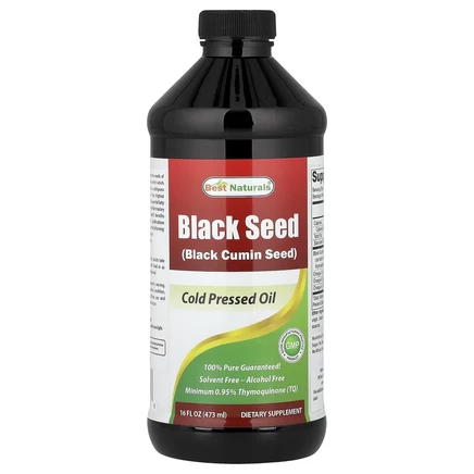 Best Naturals, Black Seed, масло холодного отжима, 473 мл (16 жидк. Унций)