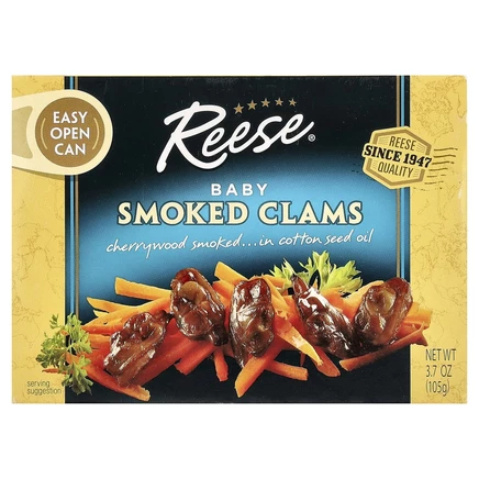 Reese, Моллюски с детским копчением, 104 г (3,66 унции)
