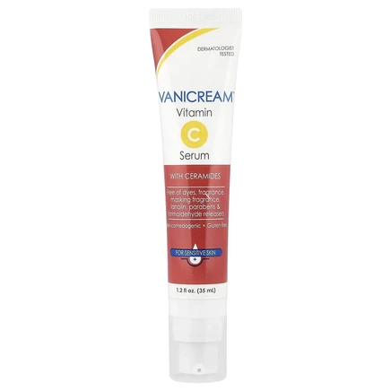 Vanicream, сыворотка с витамином C и керамидами, для чувствительной кожи, 35 мл (1,2 жидк. унции)