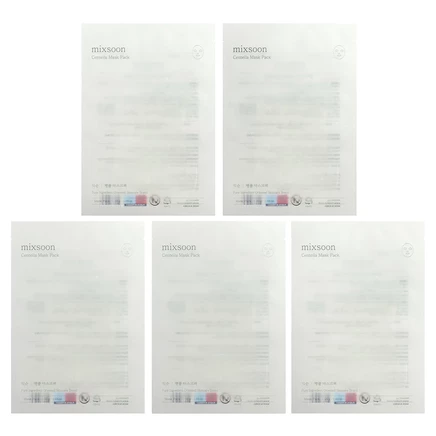 Mixsoon, Centella Beauty Mask Pack, 5 масок по 5 г (0,17 унции)