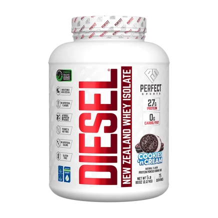 PERFECT Sports, Diet, новозеландский сывороточный изолят, печенье и крем, 2,27 кг (5 фунтов)