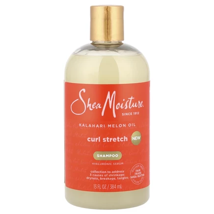 SheaMoisture, шампунь для выпрямления локонов, масло калахарской дыни, 384 мл (13 жидк. унций)